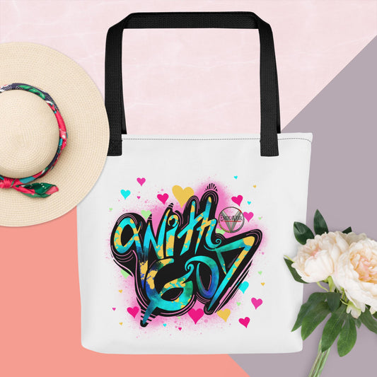 With God, The Love Within Valentines day Tote bag