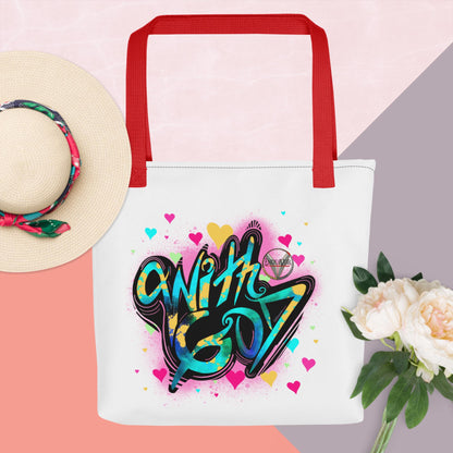 With God, The Love Within Valentines day Tote bag