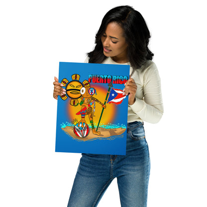 Puerto Rican Pride Wall Art, Weco!! The Coqui Metal prints