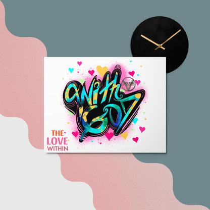 With God, The Love Within Metal prints