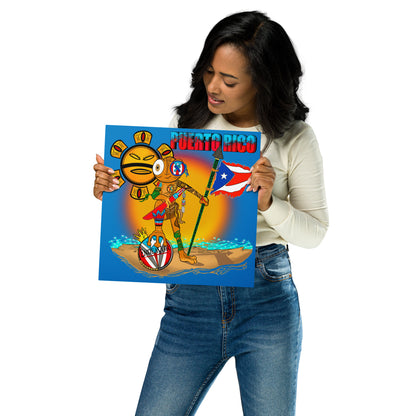 Puerto Rican Pride Wall Art, Weco!! The Coqui Metal prints