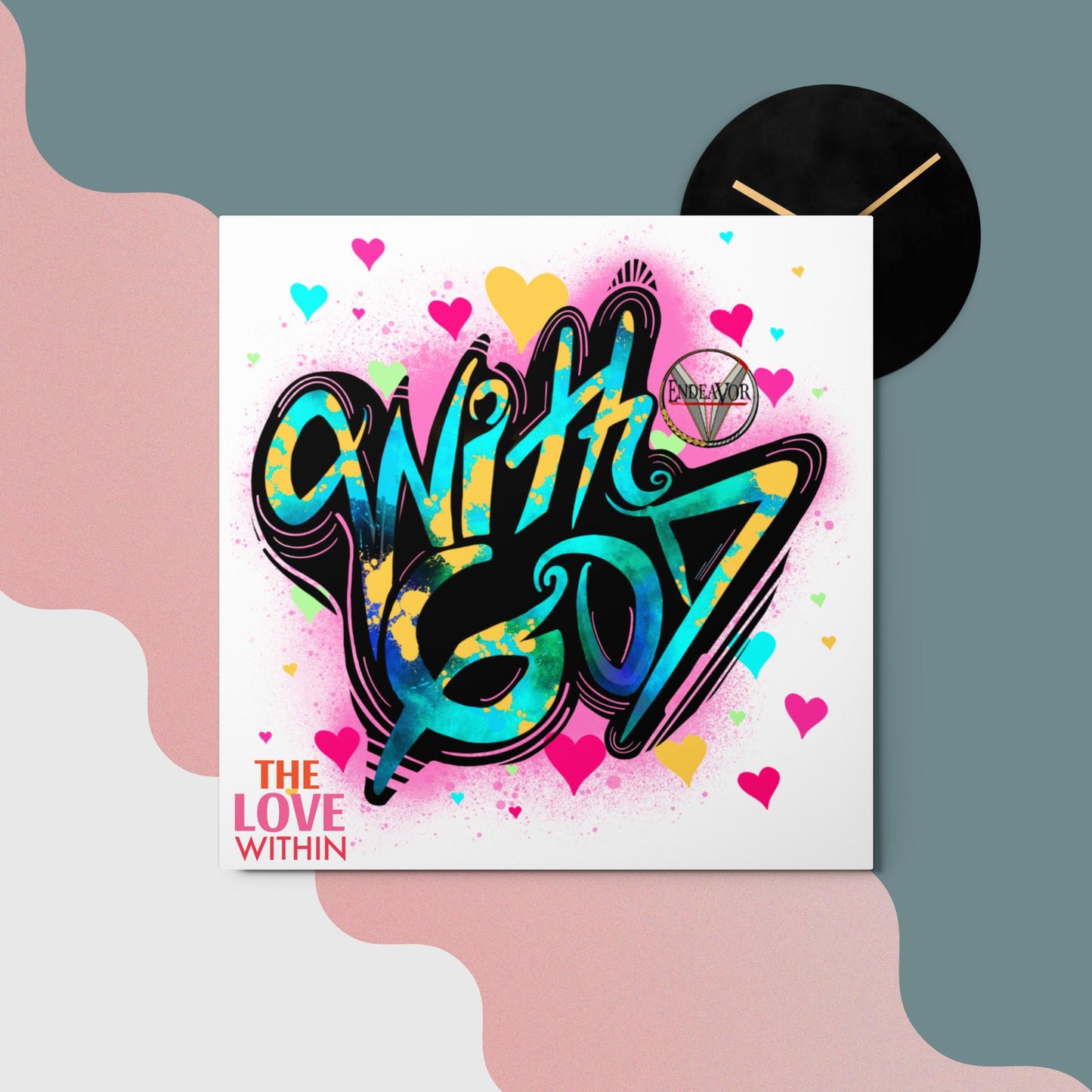 With God, The Love Within Metal prints