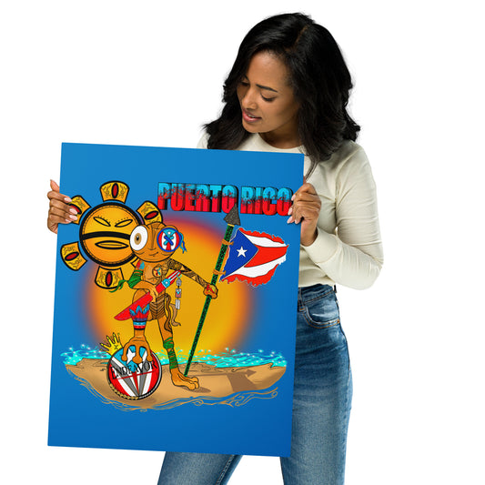 Puerto Rican Pride Wall Art, Weco!! The Coqui Metal prints