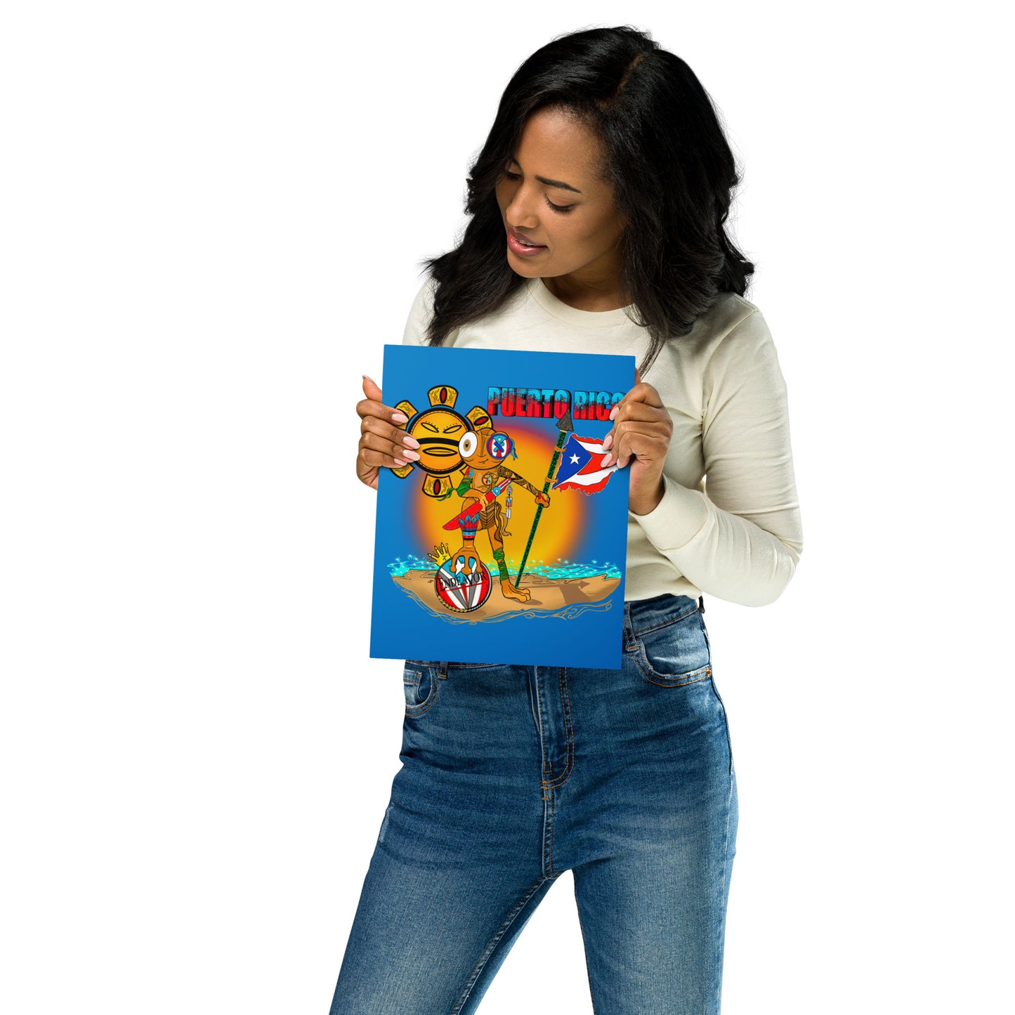 Puerto Rican Pride Wall Art, Weco!! The Coqui Metal prints