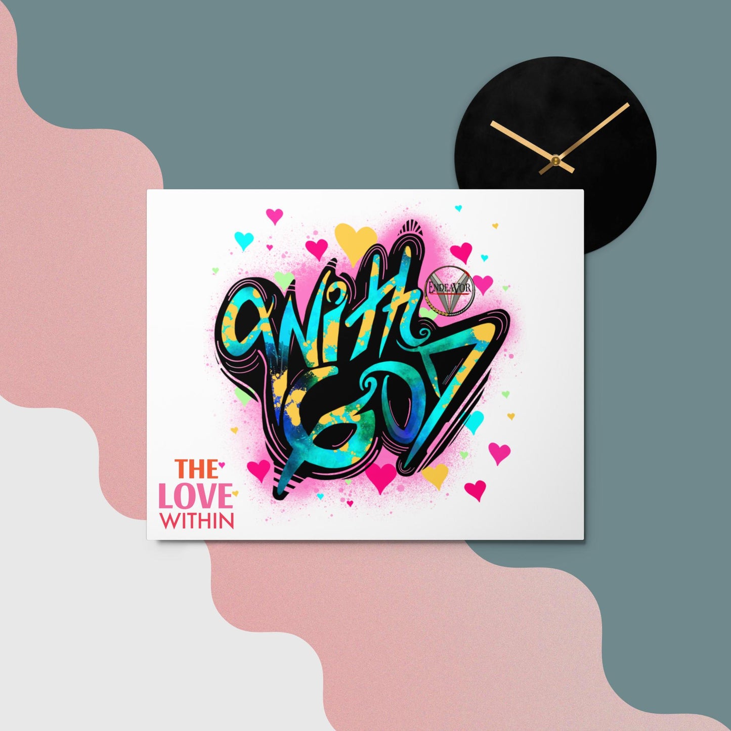 With God, The Love Within Metal prints