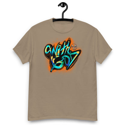 With God Orange Splash Men's classic tee