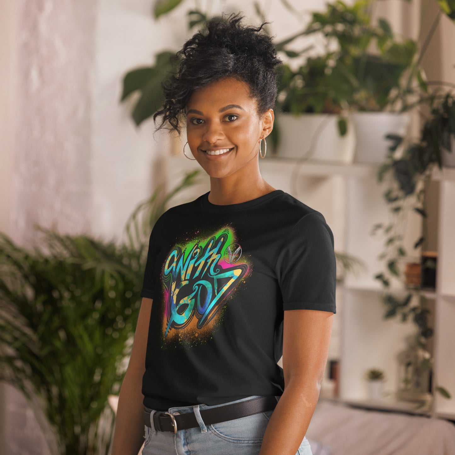 With God Ultimate Warrior Splash Short-Sleeve Unisex T-Shirt