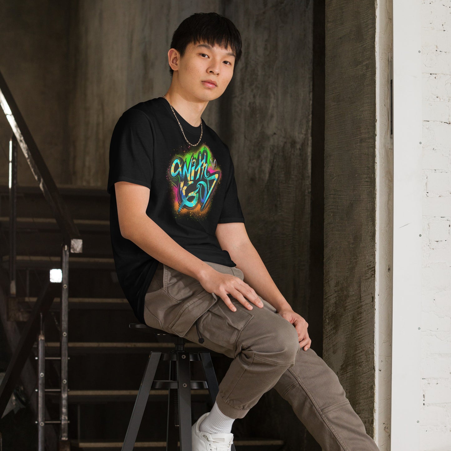 With God Ultimate Warrior Splash Short-Sleeve Unisex T-Shirt