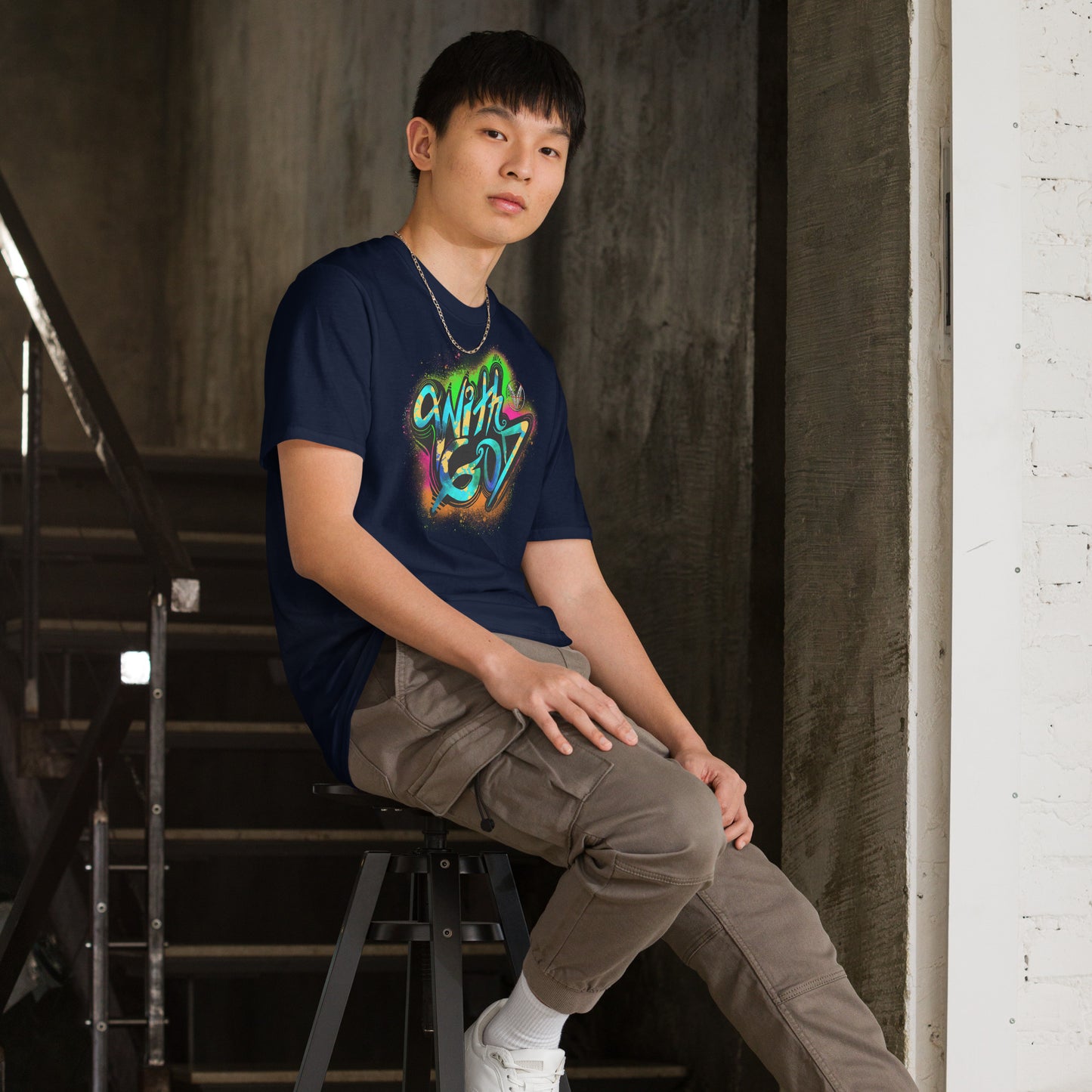 With God Ultimate Warrior Splash Short-Sleeve Unisex T-Shirt