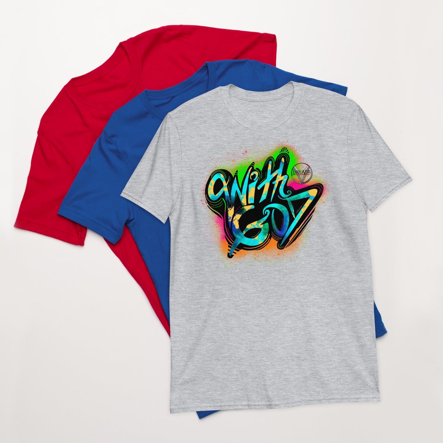 With God Ultimate Warrior Splash Short-Sleeve Unisex T-Shirt