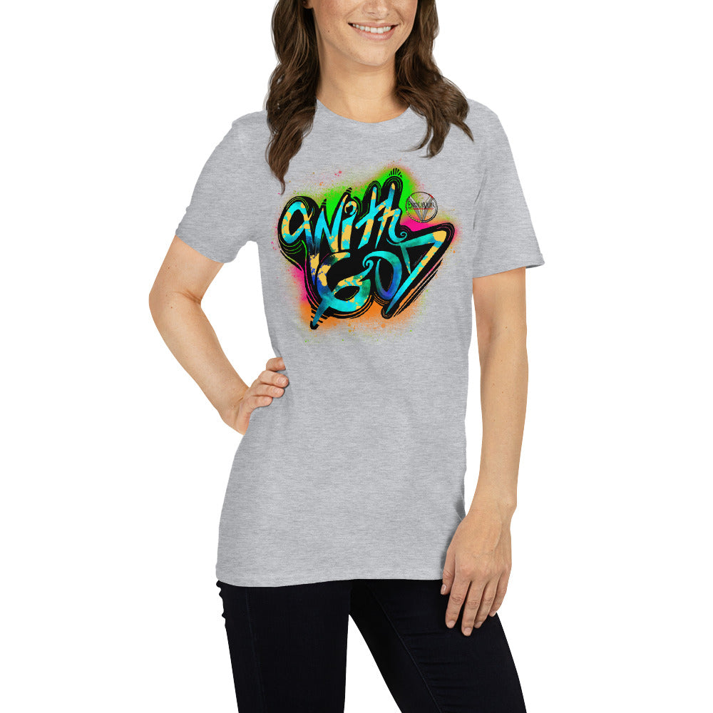 With God Ultimate Warrior Splash Short-Sleeve Unisex T-Shirt