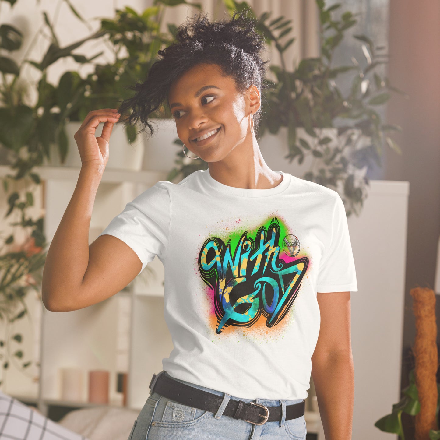 With God Ultimate Warrior Splash Short-Sleeve Unisex T-Shirt