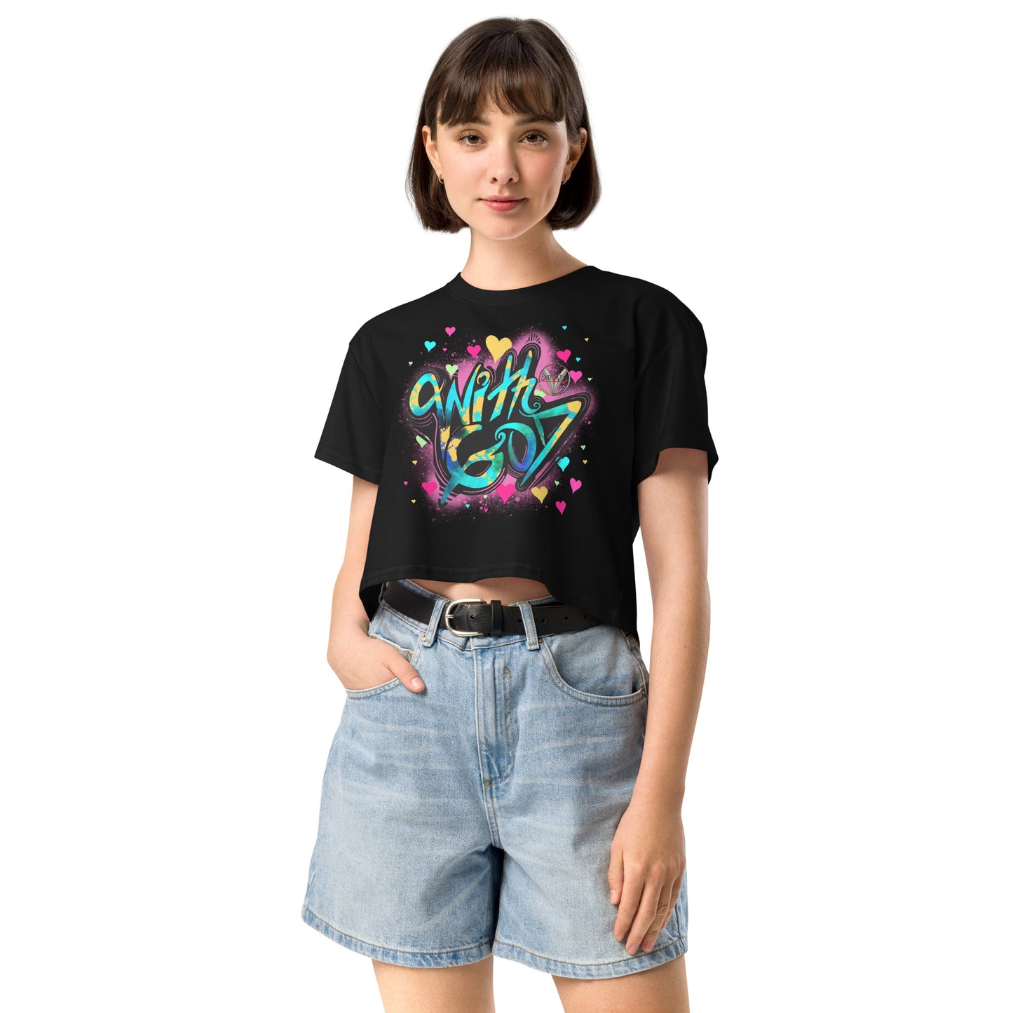 With God, The Love Within Women’s crop top