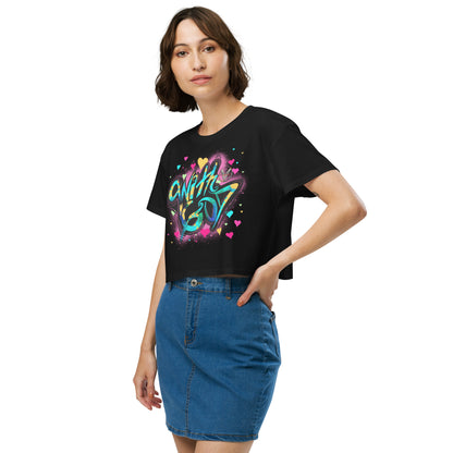 With God, The Love Within Women’s crop top