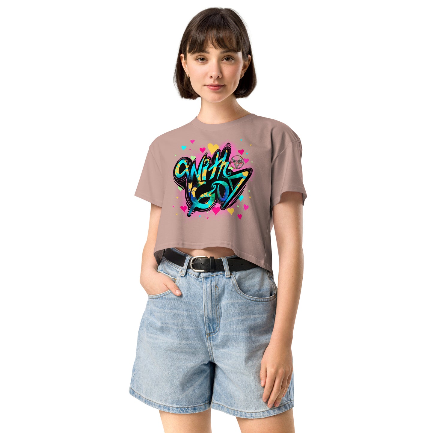 With God, The Love Within Women’s crop top