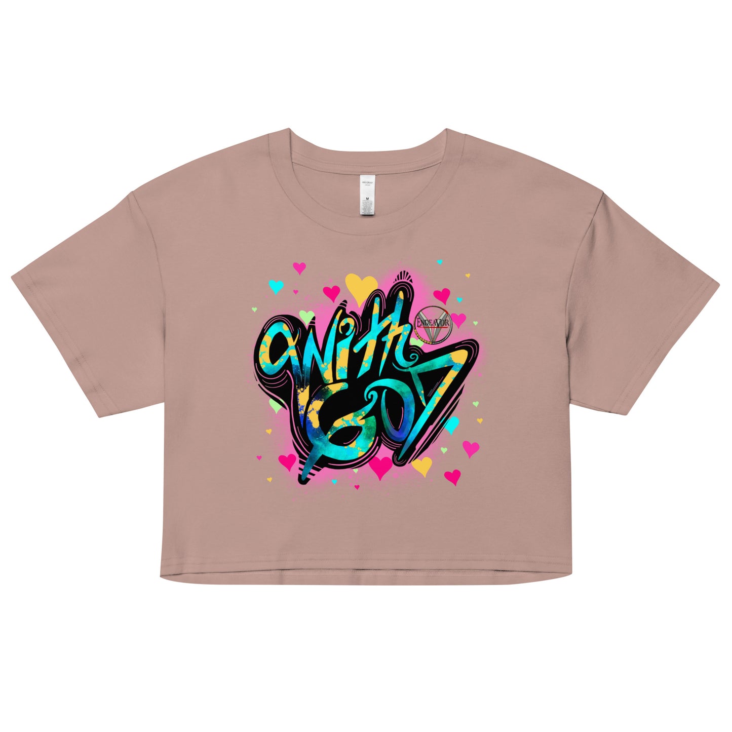 With God, The Love Within Women’s crop top