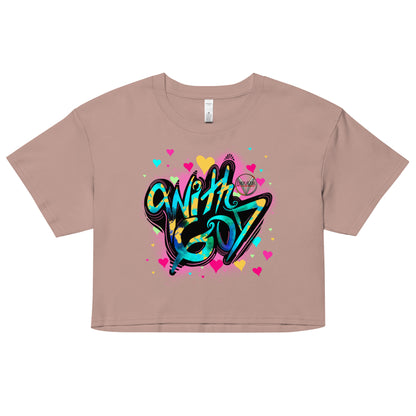 With God, The Love Within Women’s crop top