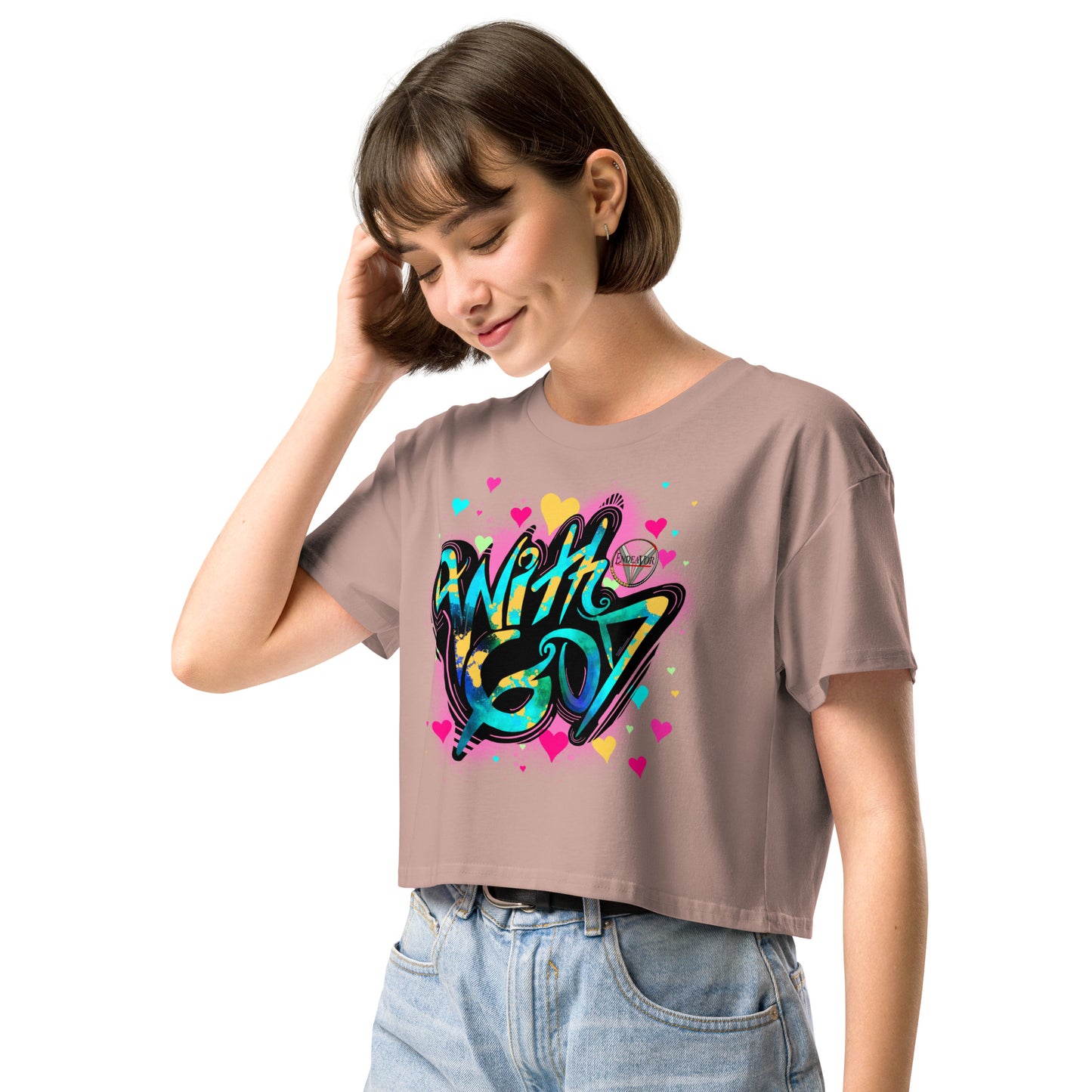 With God, The Love Within Women’s crop top