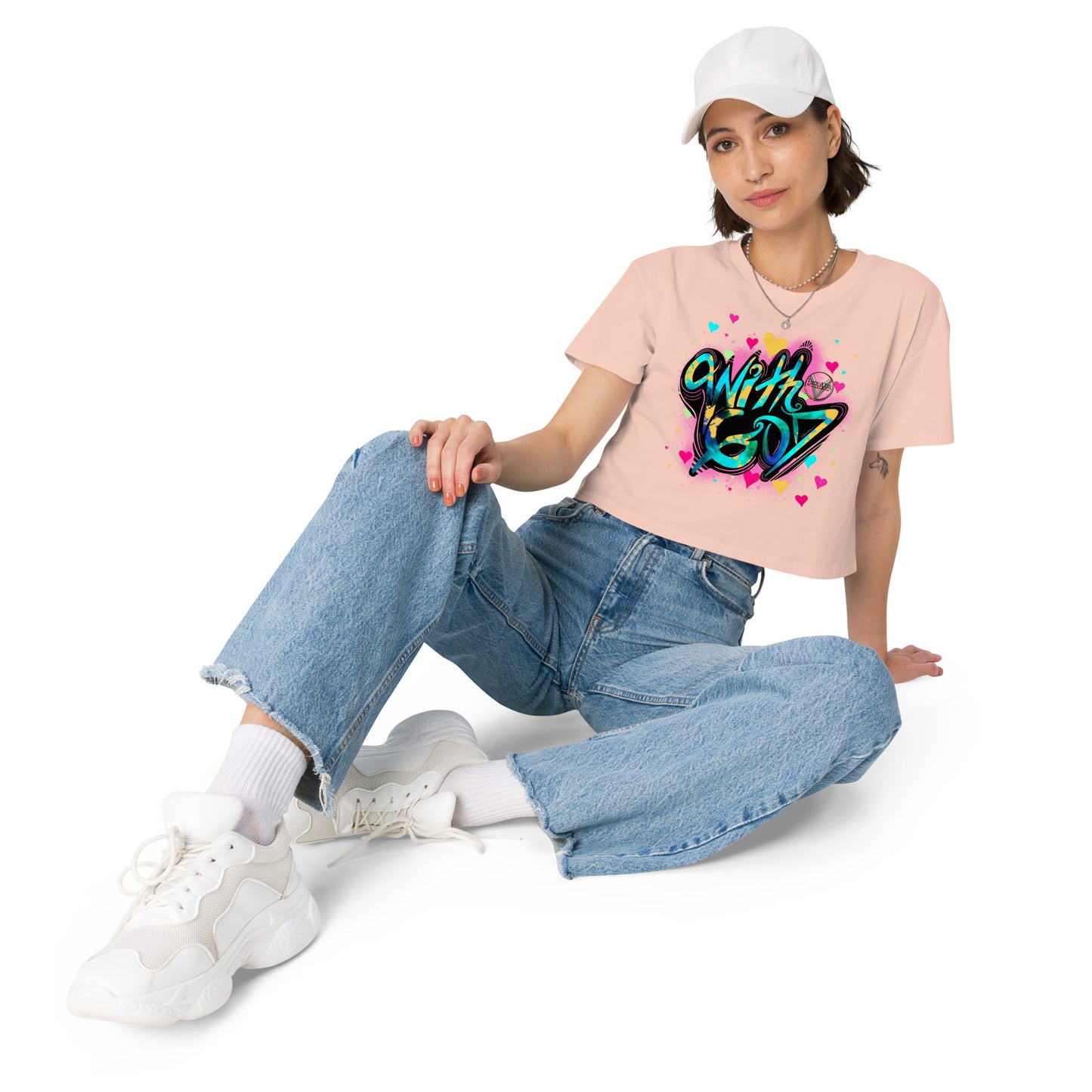 With God, The Love Within Women’s crop top