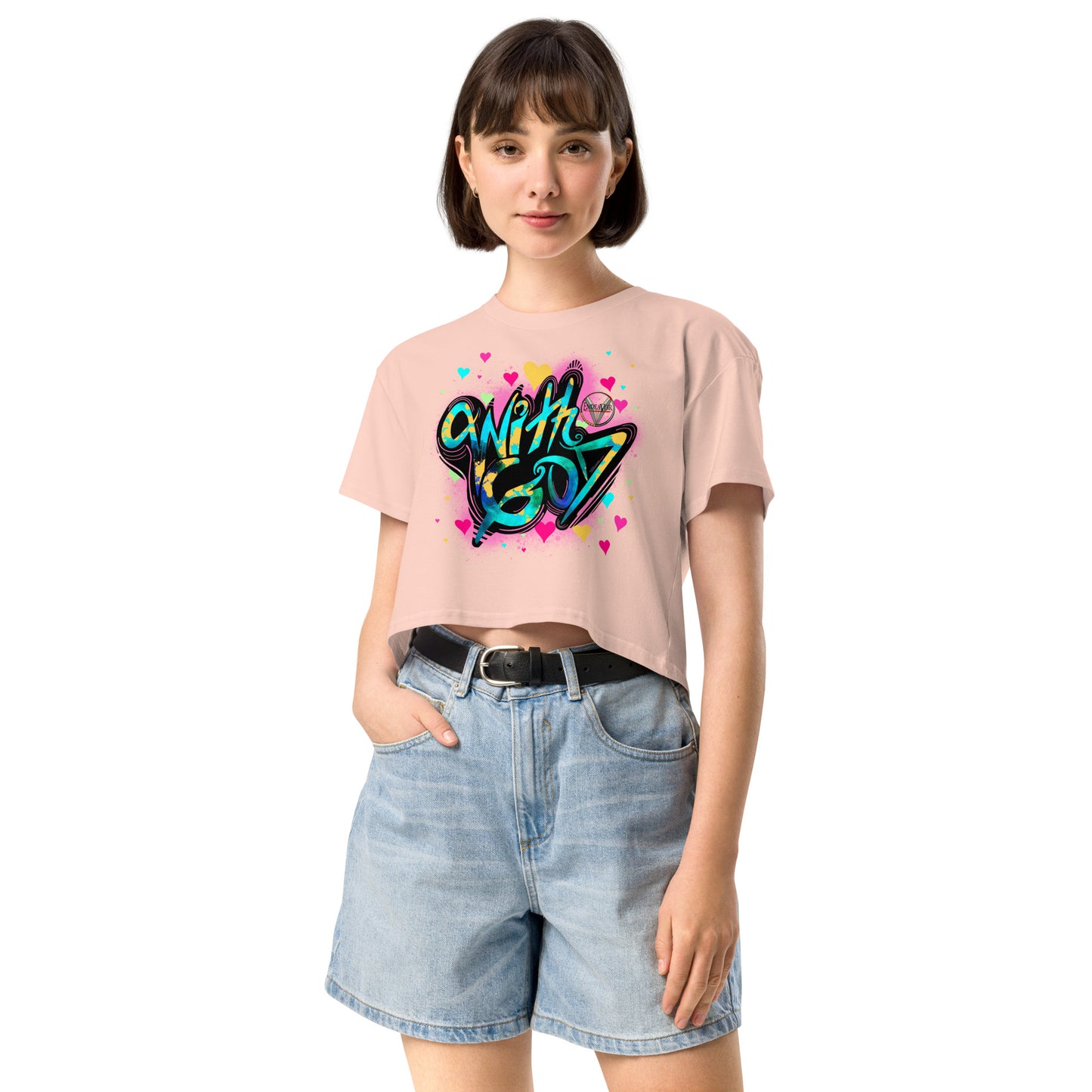 With God, The Love Within Women’s crop top