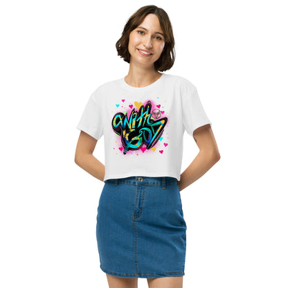 With God, The Love Within Women’s crop top