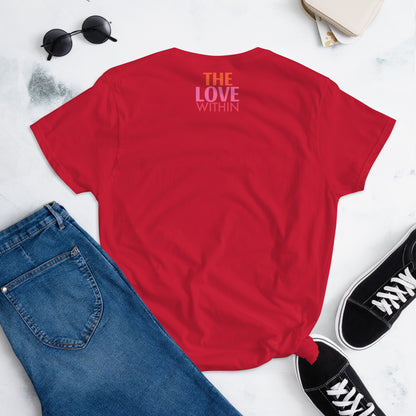 With God, The Love Within Women's short sleeve t-shirt