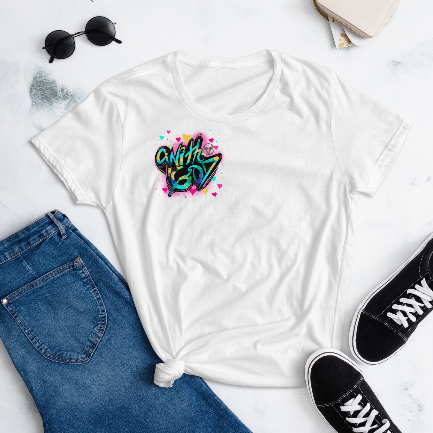 With God, The Love Within Women's short sleeve t-shirt