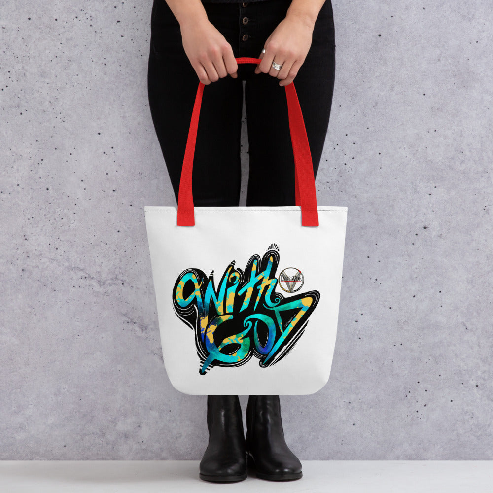 With God Tote bag