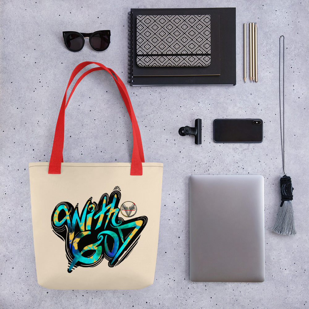 With God Tote bag