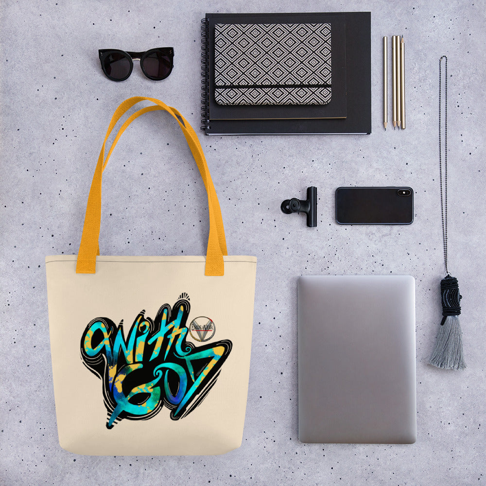 With God Tote bag