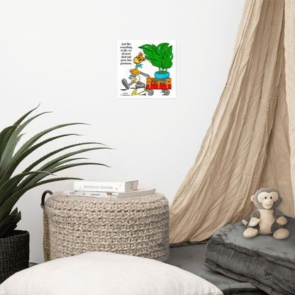 Bowiie The Influencer Giraffe Poster