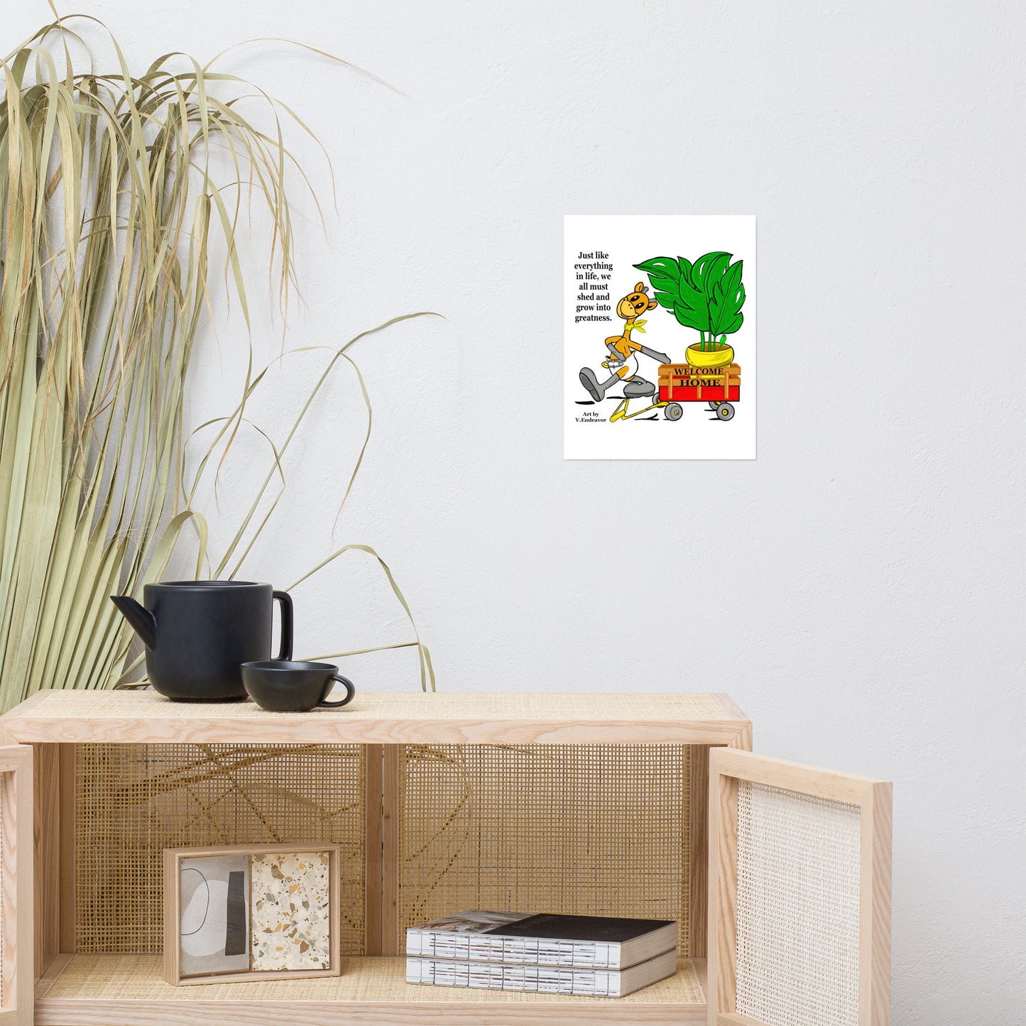 Bowiie The Influencer Giraffe Poster