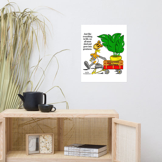 Bowiie The Influencer Giraffe Poster