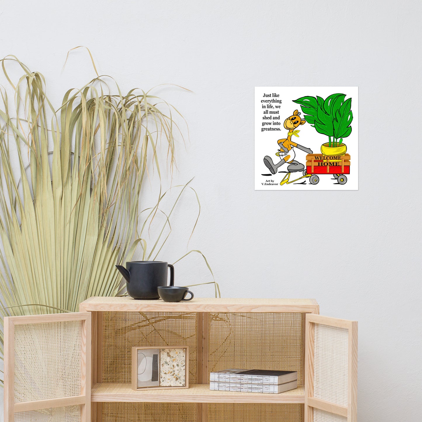 Bowiie The Influencer Giraffe Poster