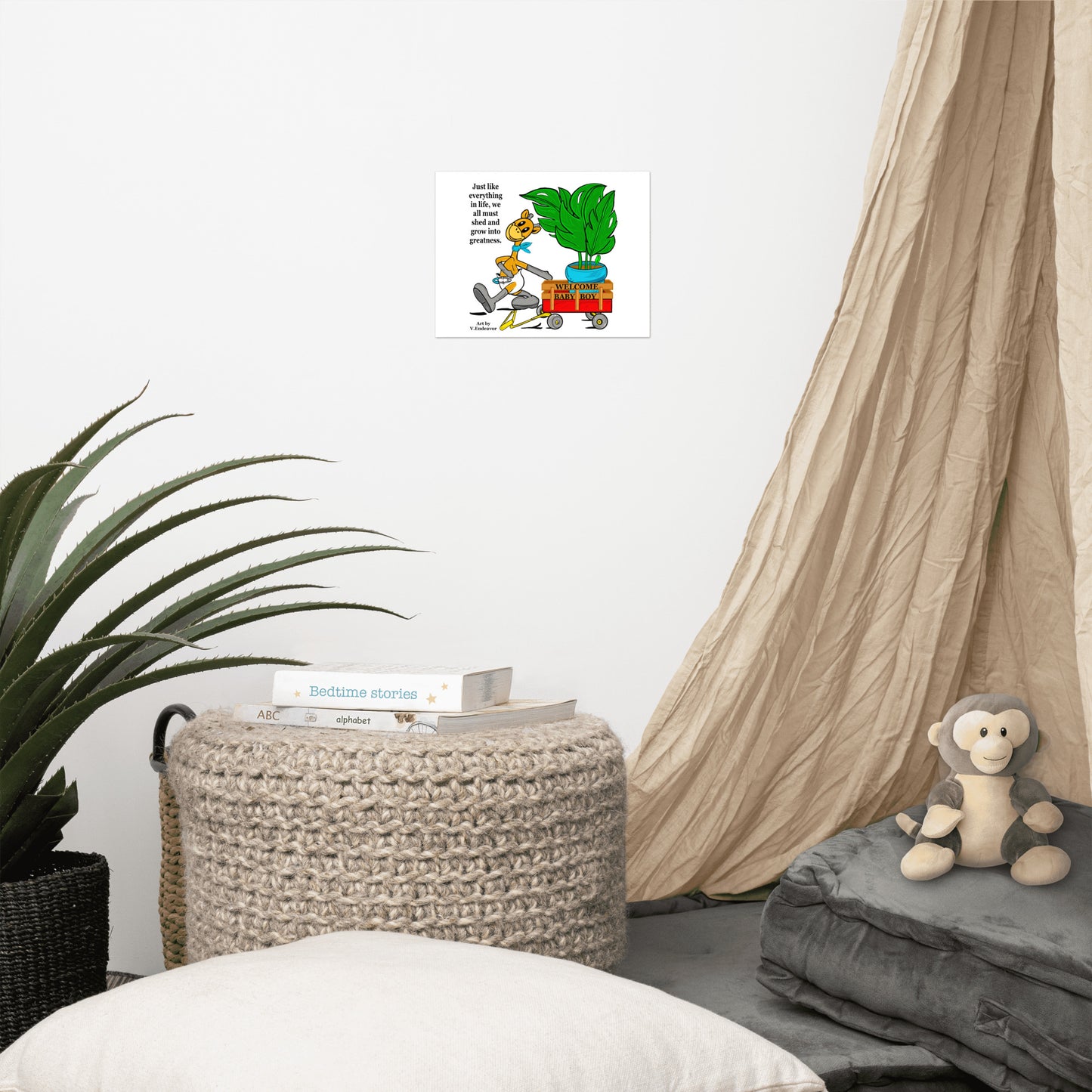 Bowiie The Influencer Giraffe Poster