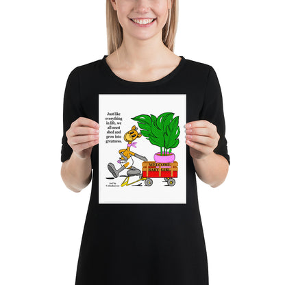 Bowiie The Influencer Giraffe Poster