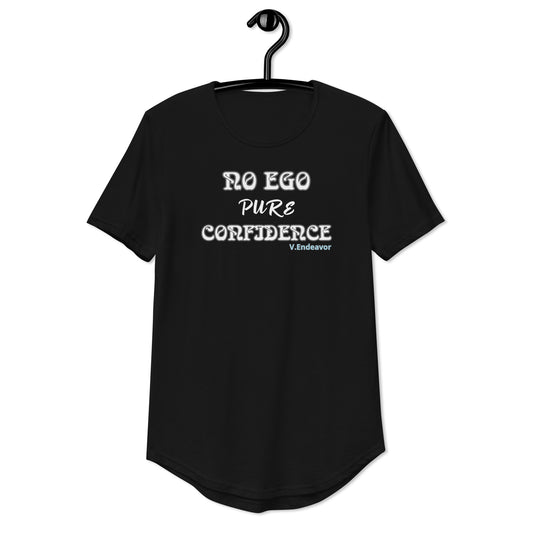 No Ego Pure Confidence Men's Curved Hem T-Shirt