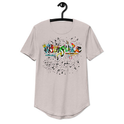 Men's Intangible Art Curved Hem T-Shirt