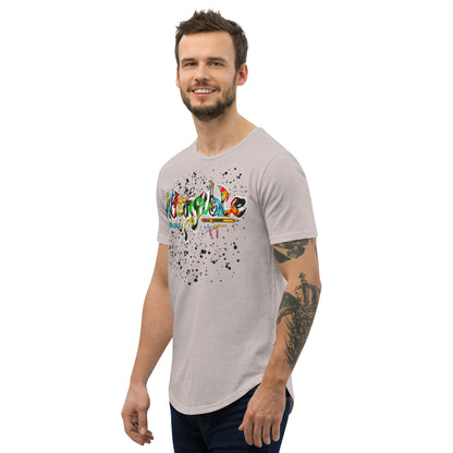 Men's Intangible Art Curved Hem T-Shirt
