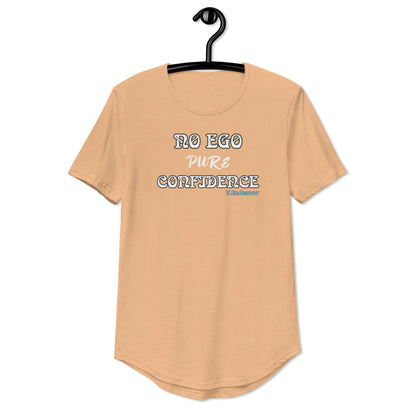 No Ego Pure Confidence Men's Curved Hem T-Shirt