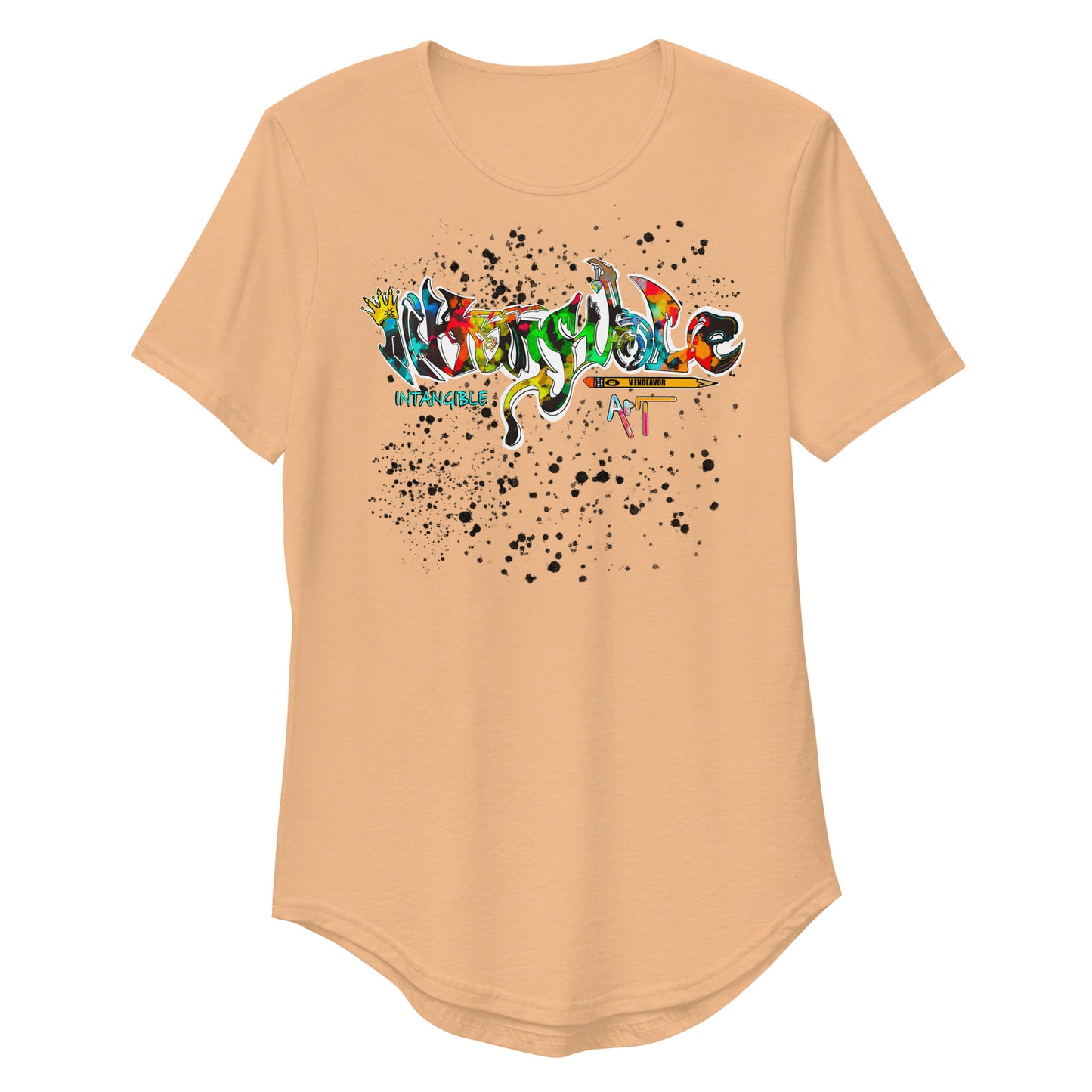 Men's Intangible Art Curved Hem T-Shirt