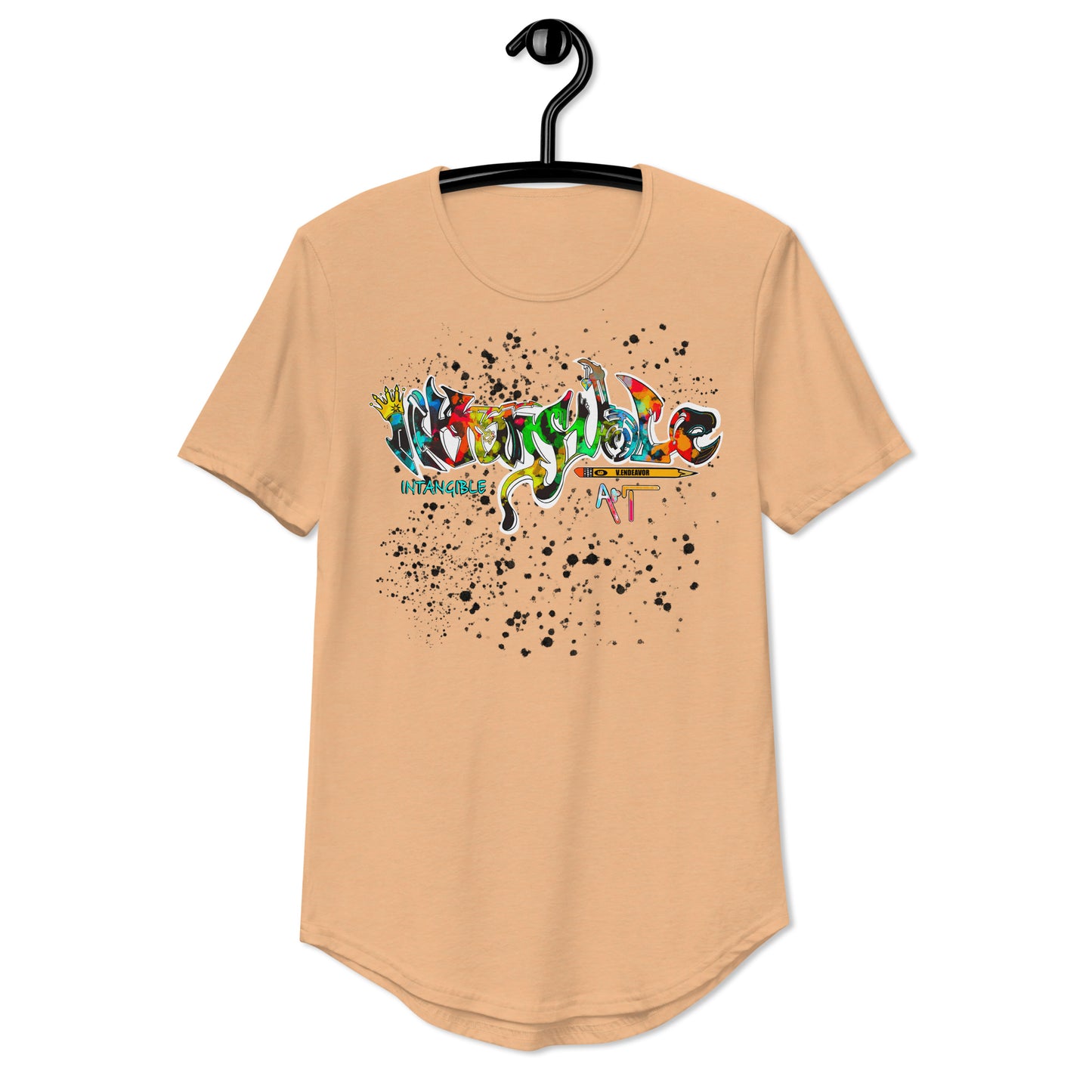 Men's Intangible Art Curved Hem T-Shirt