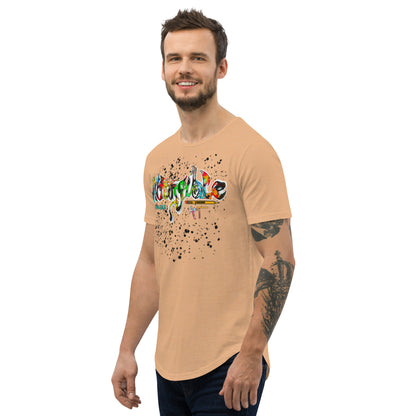 Men's Intangible Art Curved Hem T-Shirt