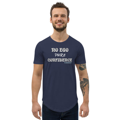 No Ego Pure Confidence Men's Curved Hem T-Shirt