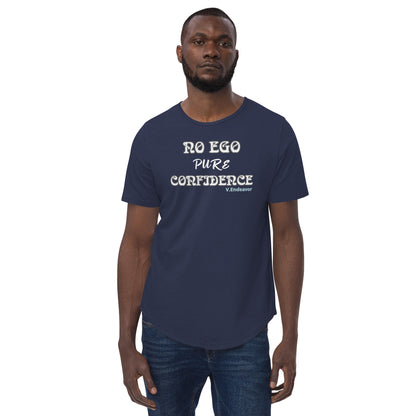 No Ego Pure Confidence Men's Curved Hem T-Shirt