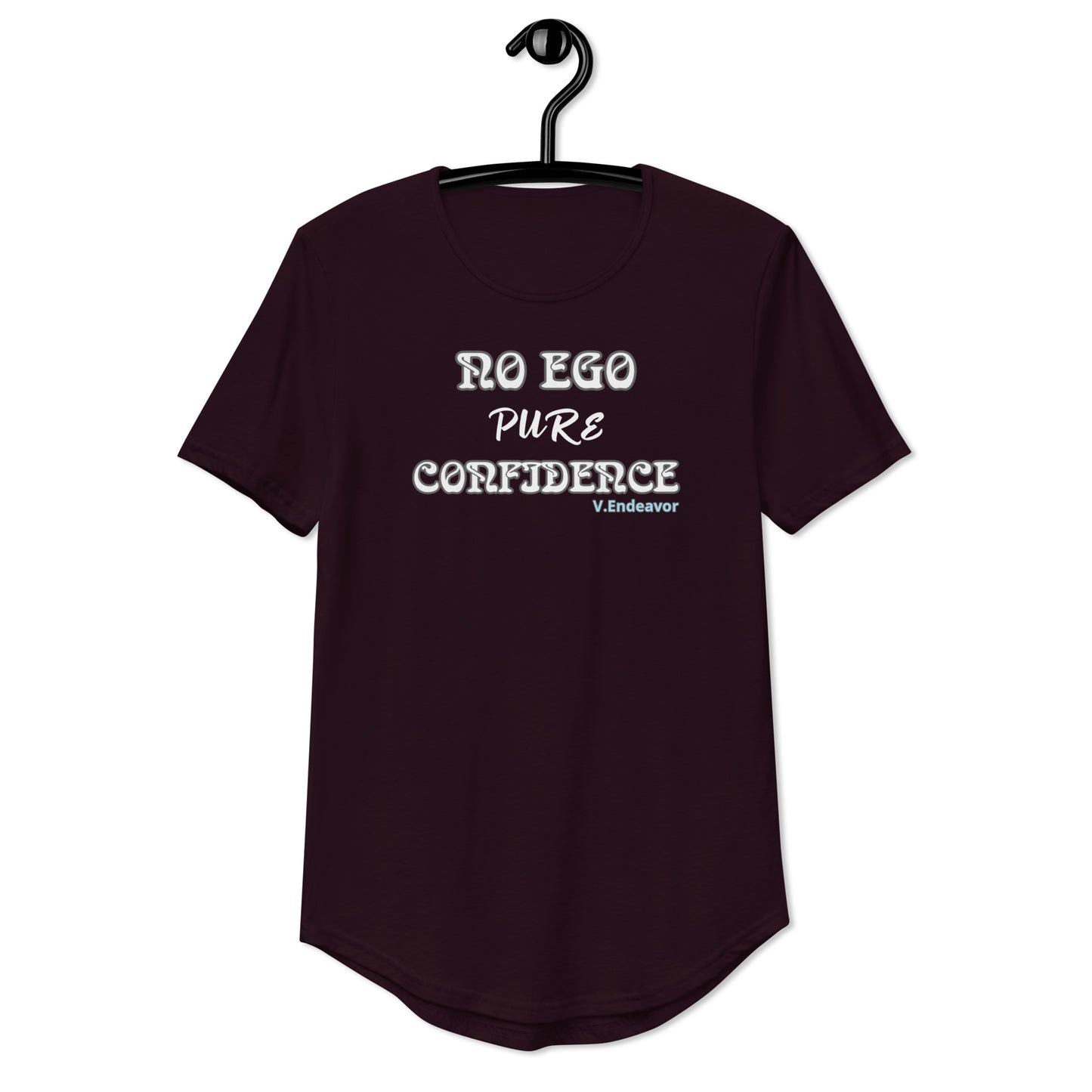 No Ego Pure Confidence Men's Curved Hem T-Shirt