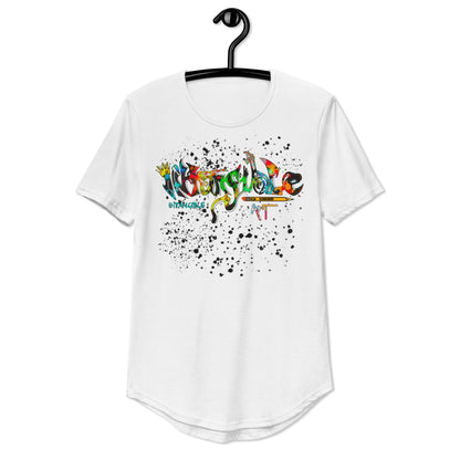 Men's Intangible Art Curved Hem T-Shirt