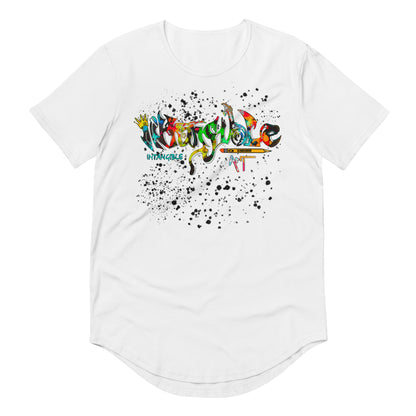 Men's Intangible Art Curved Hem T-Shirt