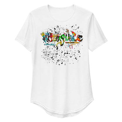 Men's Intangible Art Curved Hem T-Shirt