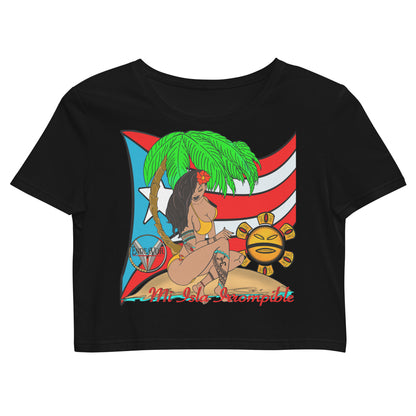 Mi Isla Irrompible Puerto Rican Organic Crop Top